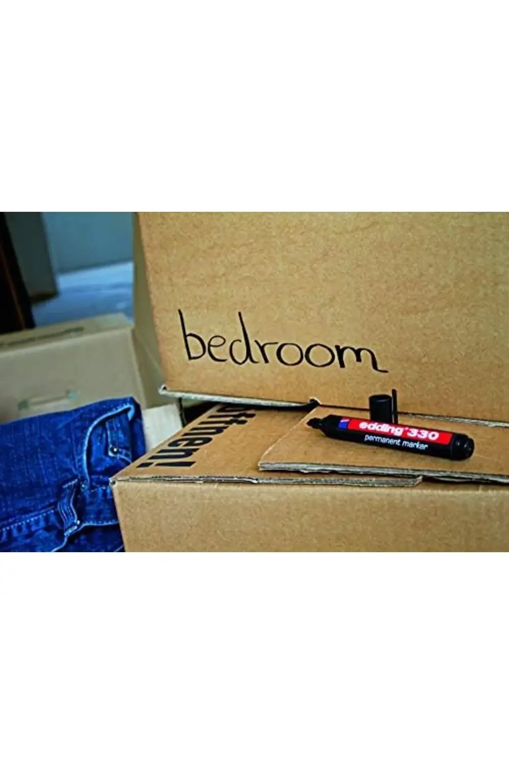 330 permanent markör mavi - 10 kalem - 1-5 mm kesik uçlu 1178227