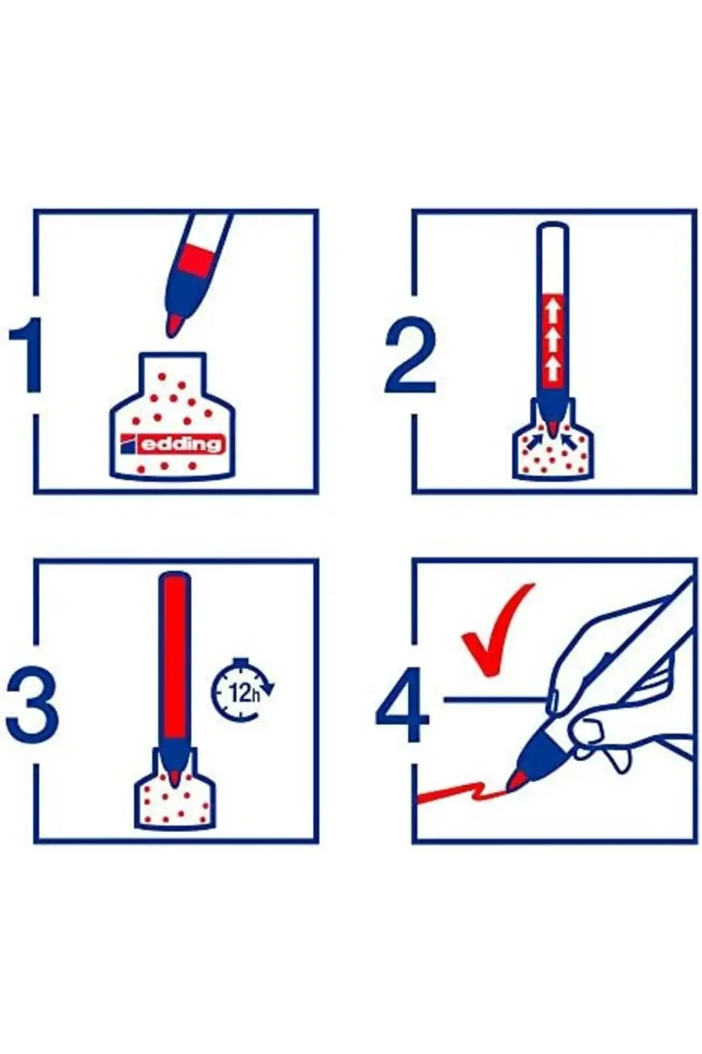 330 permanent markör - siyah - 10 kalem - 1-5 mm kesik uçlu 11782