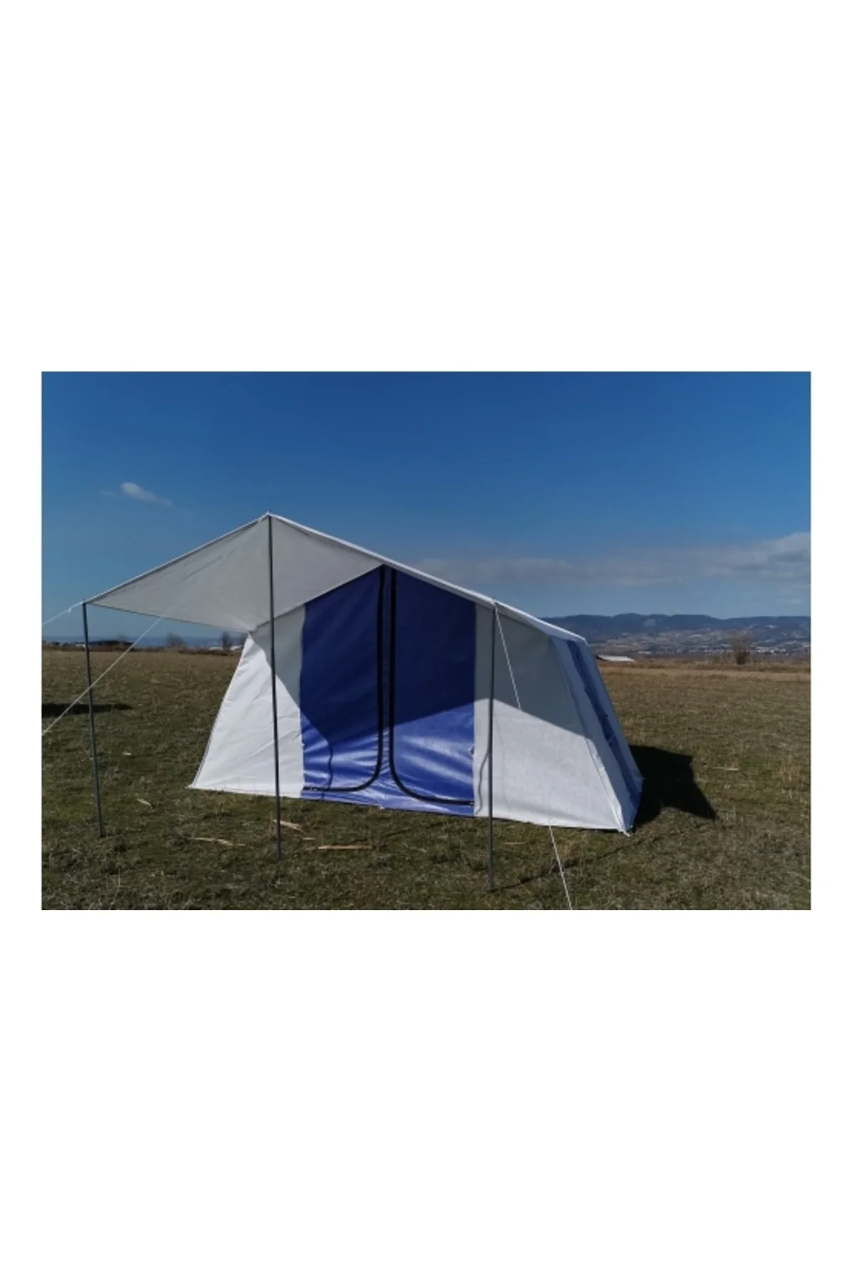 330 x 255 Zeycamping 2 Odalı 14m2 Aile Kamp Çadırları Ve Hediye Plaj Şemsiyesi 110 X 200 Dikdörtgen