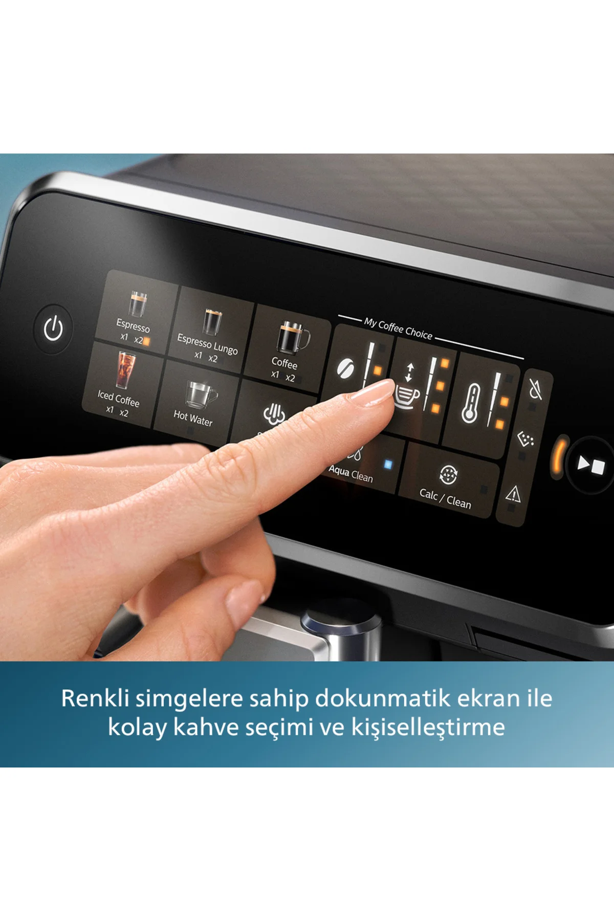 3300 Serisi LatteGo Tam Otomatik Espresso Makinesi, AquaClean Filtre, 6 İçecek Hazırlama, EP3343/50
