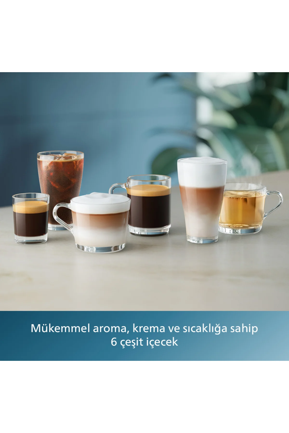 3300 Serisi LatteGo Tam Otomatik Espresso Makinesi, AquaClean Filtre, 6 İçecek Hazırlama, EP3343/50