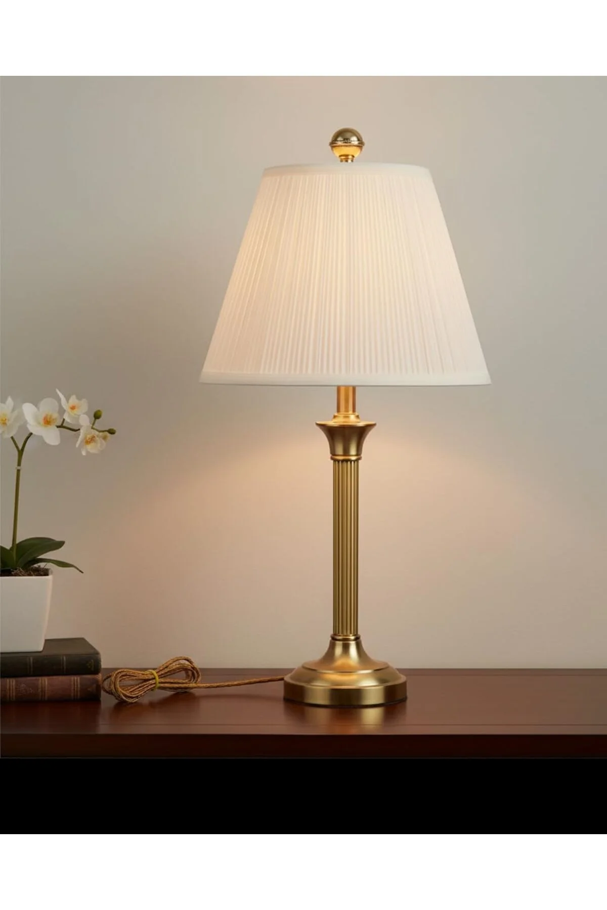 33055, Mantar Pileli Kırık Beyaz Örümcek Gölge, 17,78 cm Üst x 33,02 cm Alt x 25,4 cm Eğik