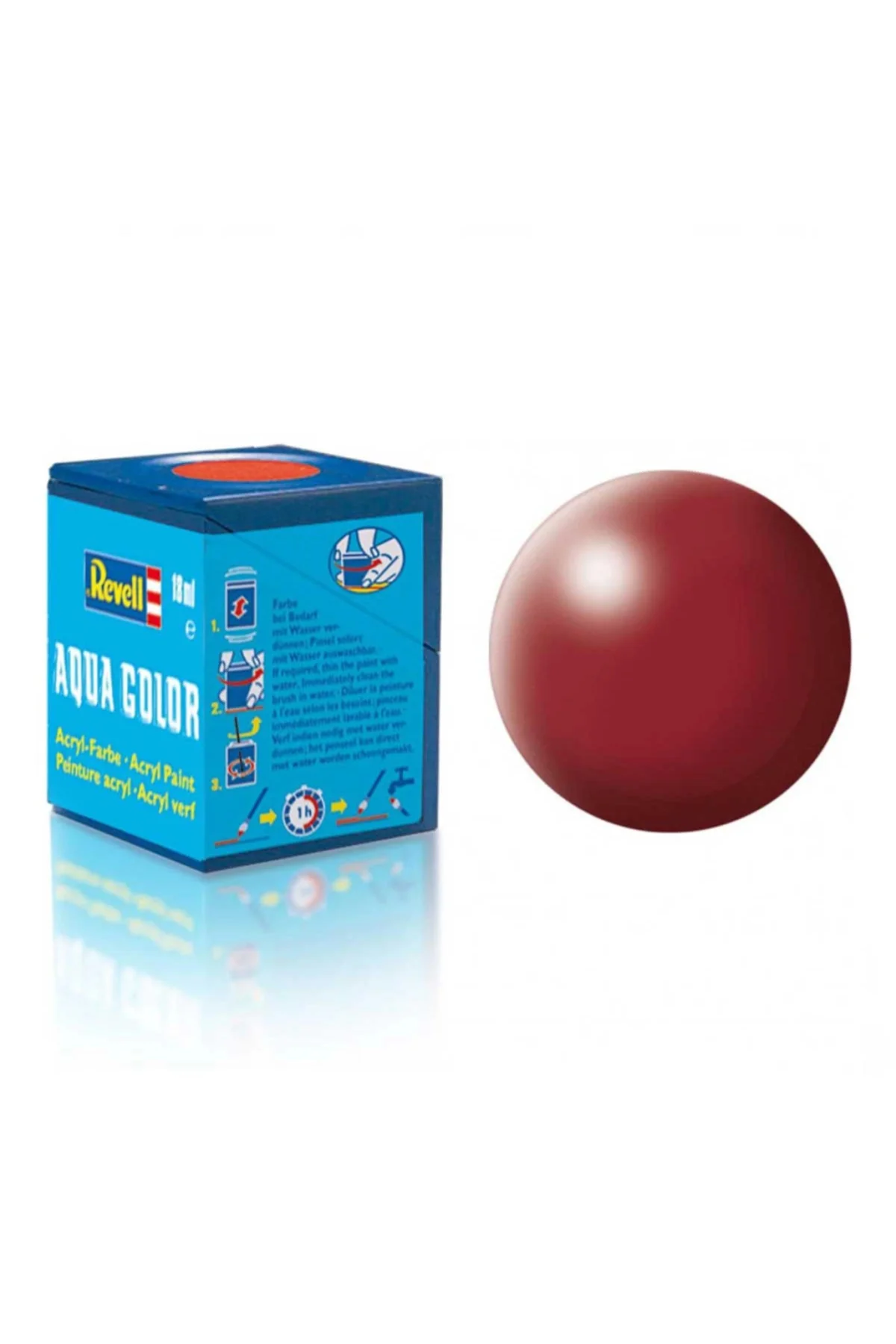 331 - Aqua Color Purple Red Silk - Acrylic Boya- 18 ml