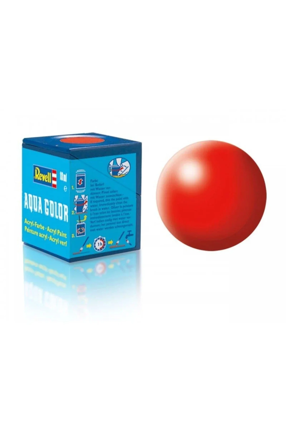 332 - Aqua Color Luminous Red - Silk Boya - 18 ml