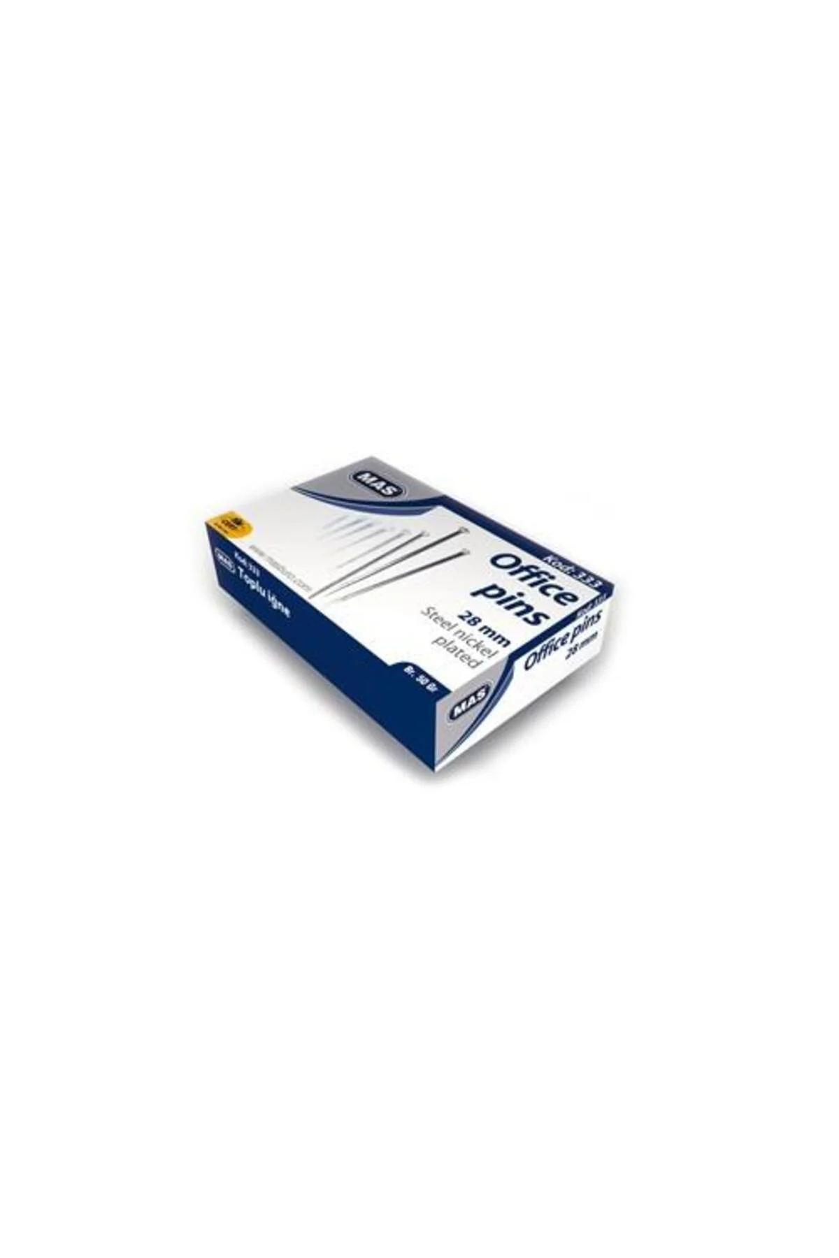 333 Toplu İğne 50 Gr. (Nikelli) 28 Mm.