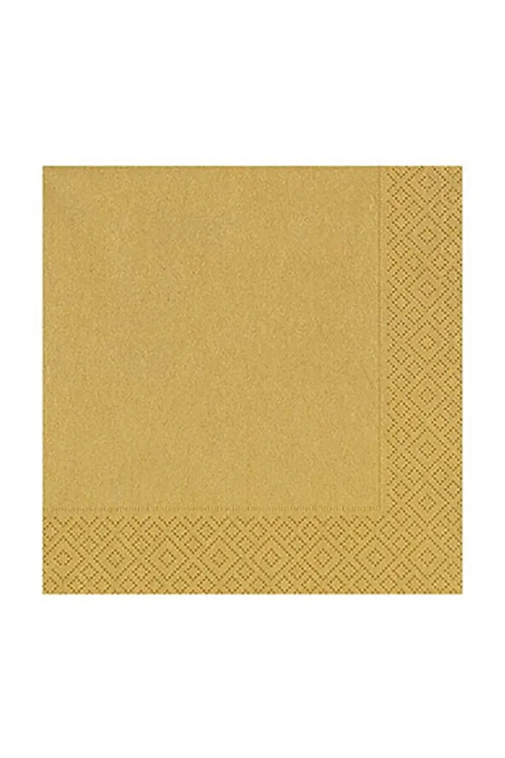 33*33cm Peçete 20'li - Düz Gold