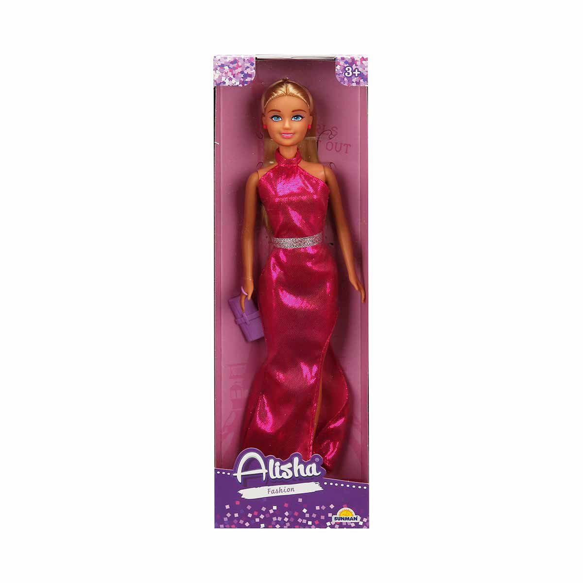 3394 SUN-RST-SIS-Minik Alisha Gece Elbiseli Bebek Set 2Asortili -