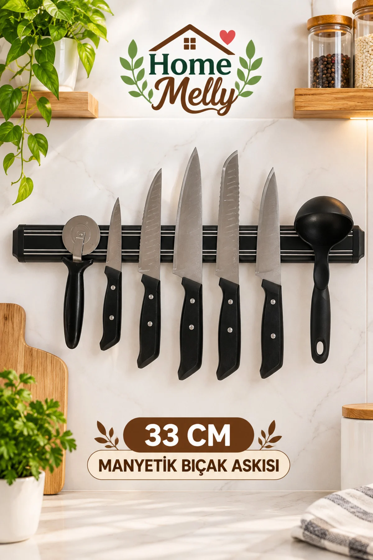 33cm Manyetik Bıçak Askısı , Mıknatıslı Paslanmaz Çelik Duvar Askısı Bıçak Organizeri 33cm Manyetik Bıçak Askısı , Mıknatıslı Paslanmaz Çelik Duvar Askısı Bıçak Organizeri