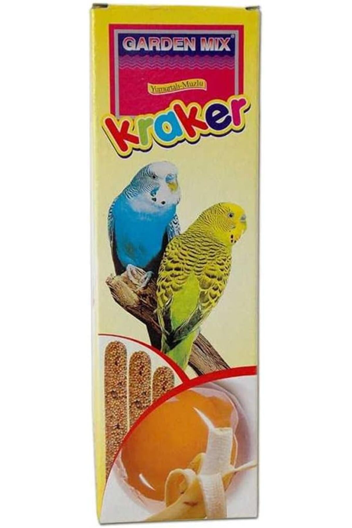 33DTicaretDY Garden Mix Platin Muzlu Kuş Krakerleri 3 lü Muzlu