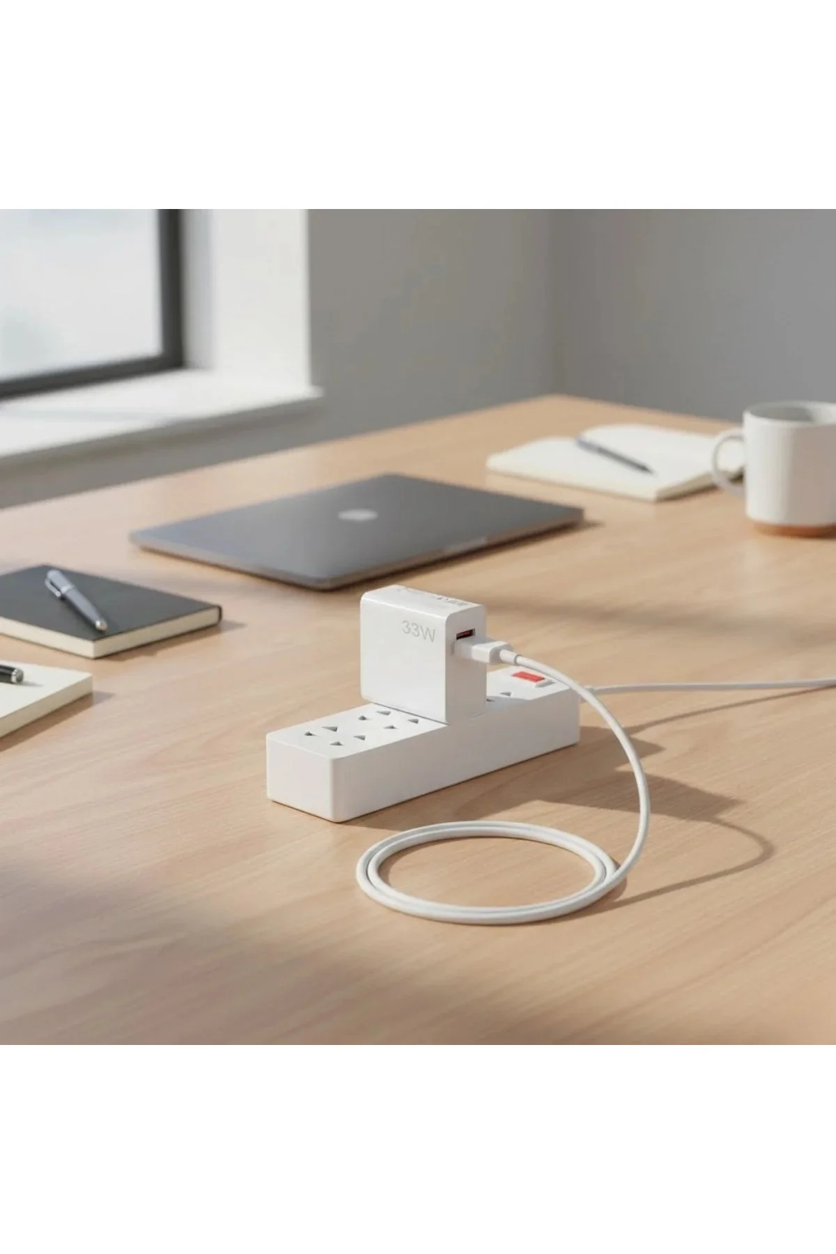 33W Hızlı Şarj Adaptörü – Type-C Kablolu, USB Çıkışlı, Akıllı Şarj Destekli Duvar Tipi Şarj Cihazı 33W Hızlı Şarj Adaptörü – Type-C Kablolu, USB Çıkışlı, Akıllı Şarj Destekli Duvar Tipi Şarj Cihazı
