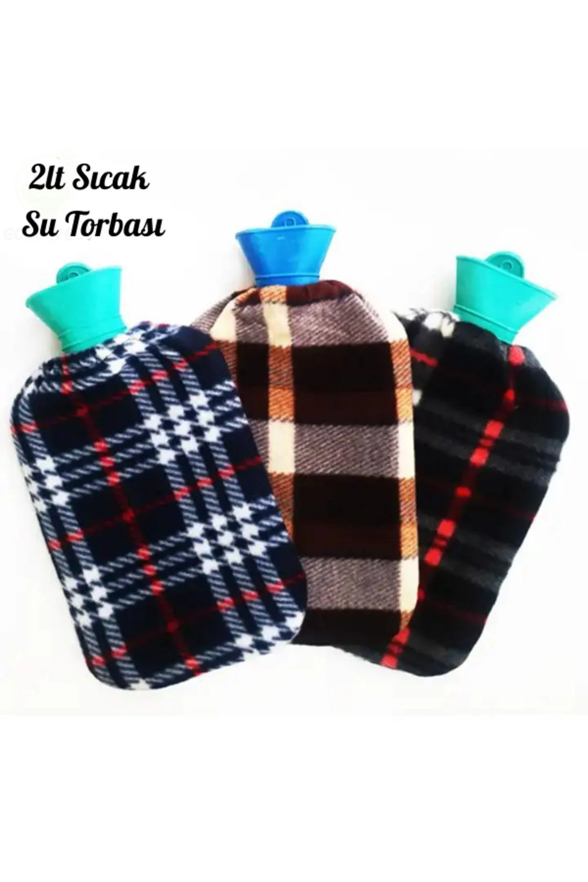 33x19 Cm 2 Lt Polar Kılıflı Termofor Sıcak Su Torbası Karın Ağrıs