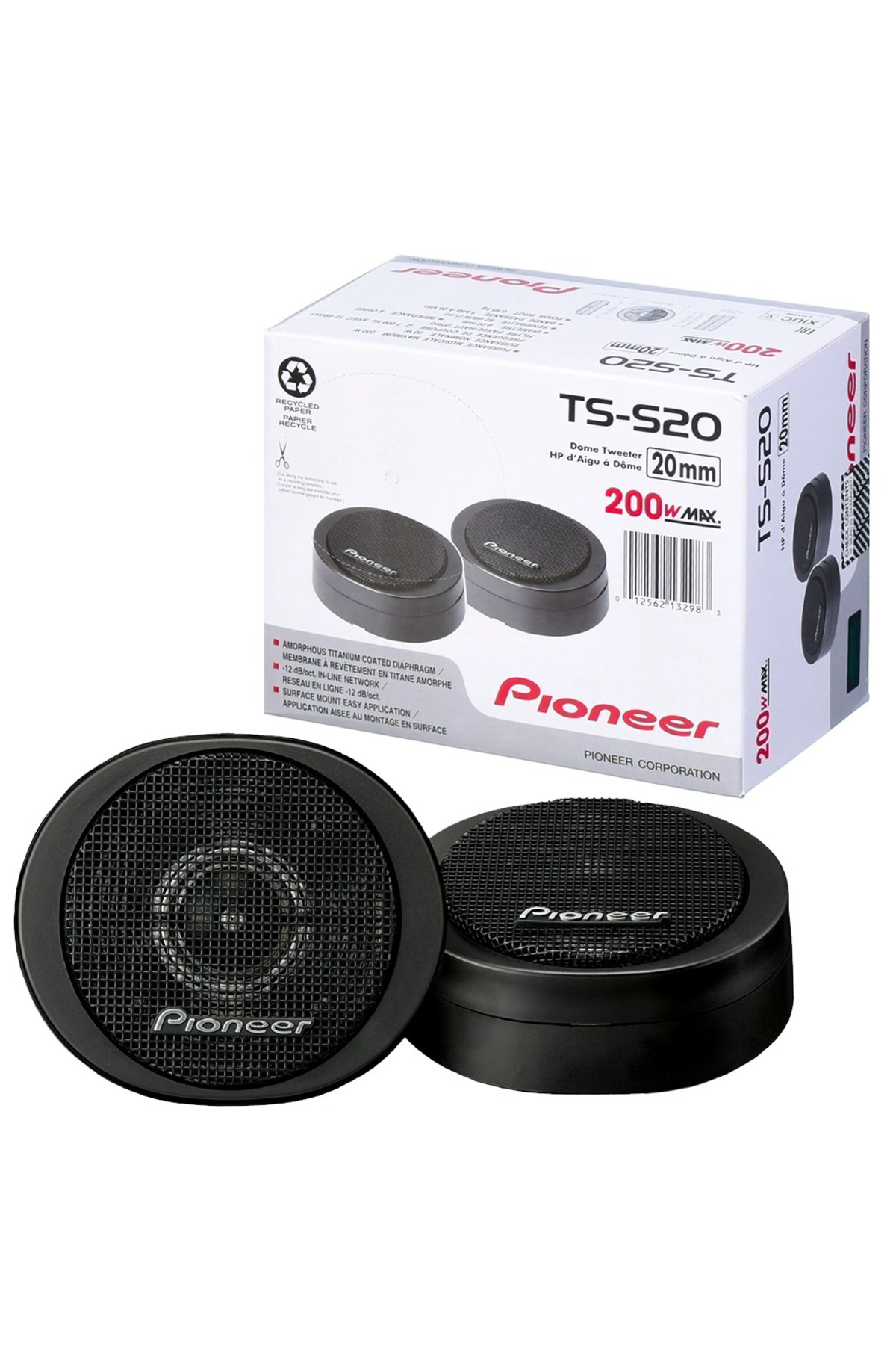 3/4" 20mm 200 Watt Hard Dome Süper Tweeter – Tiz Hoparlör (2’li T