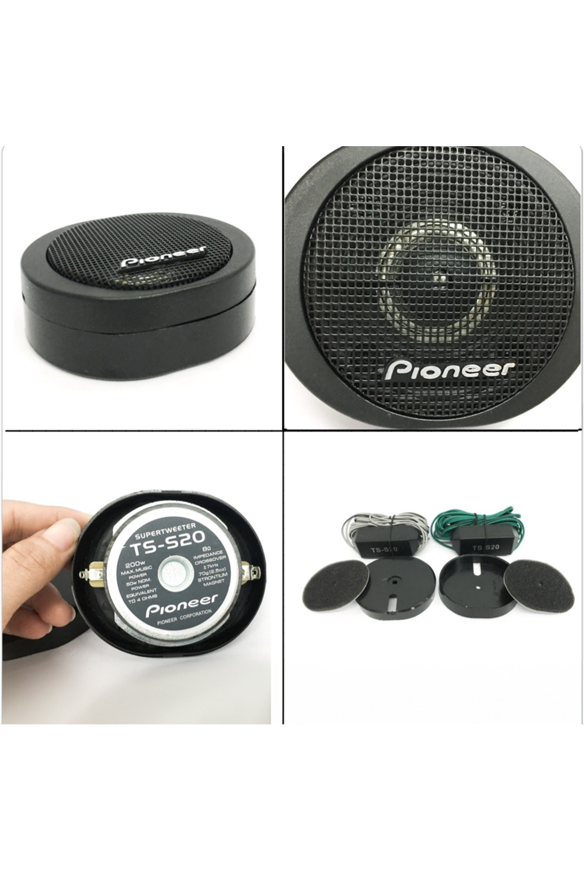 3/4" 20mm 200 Watt Hard Dome Süper Tweeter – Tiz Hoparlör (2’li T