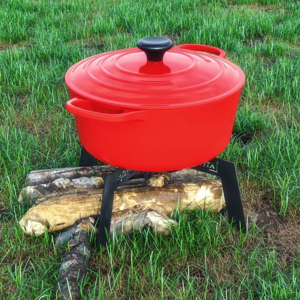 Latnox 34 Cm  Ox+ Kamp Ocaği - Ateş Üstü İzgara - Kamp Malzemesi 