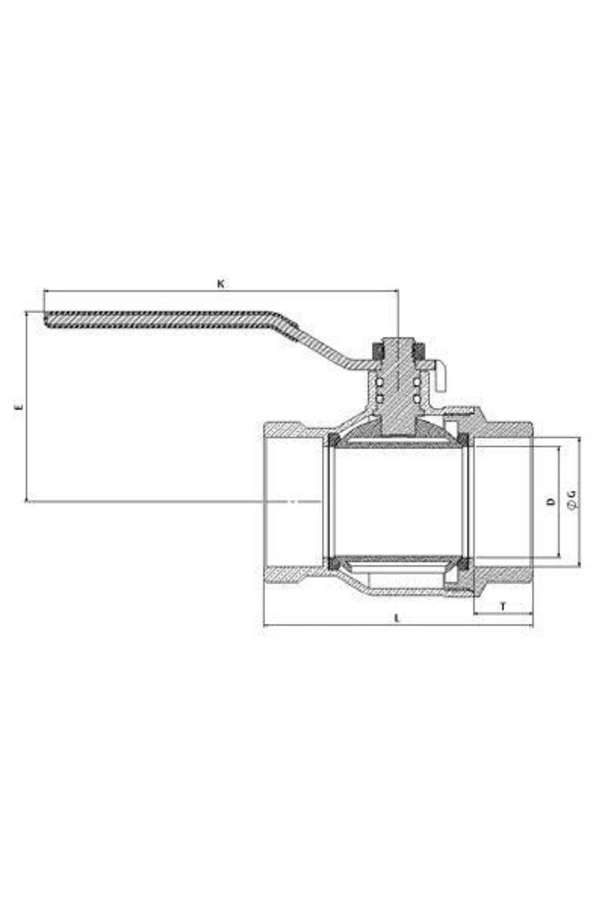 3/4 Küresel Vana Tam Geçişli Pn16