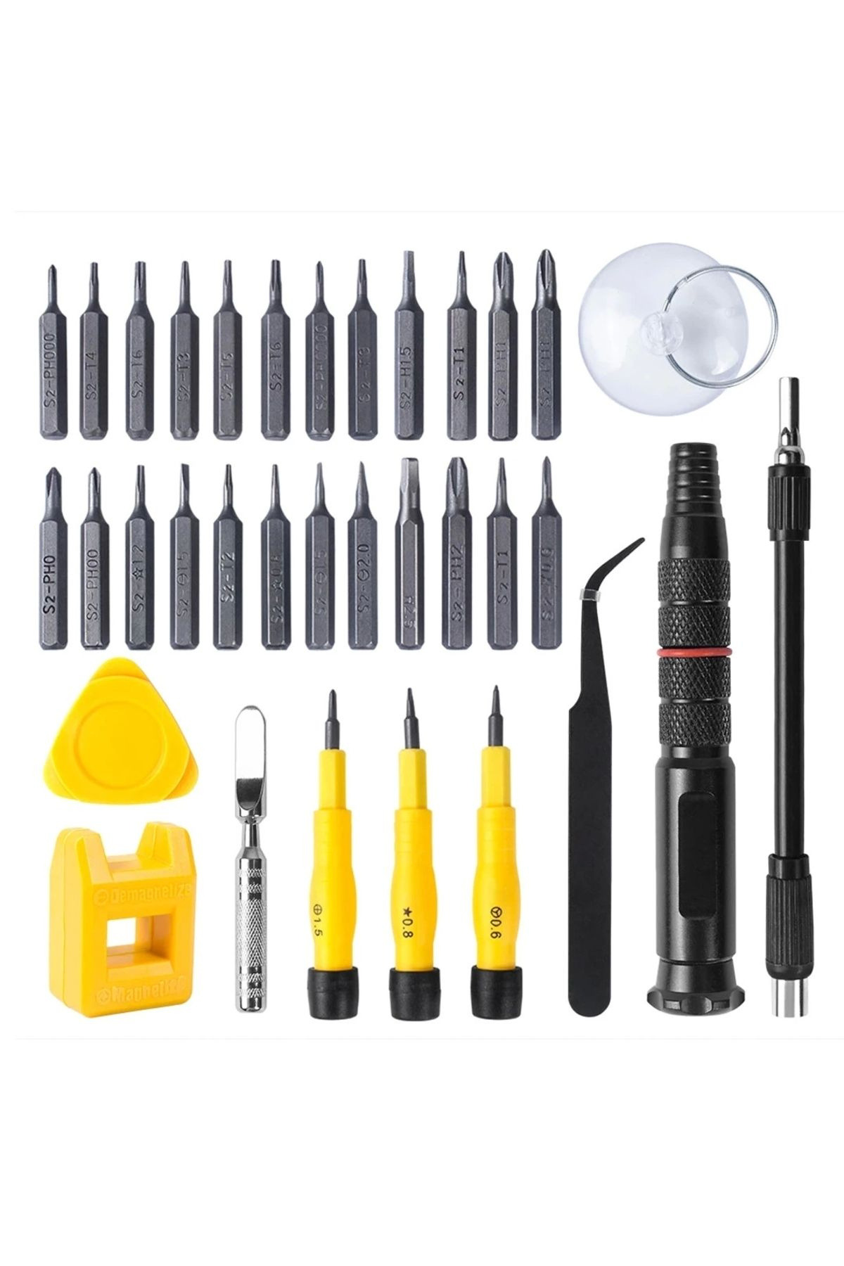 34 Uçlu Çok Fonksiyonlu Hassas Tamirci Tornavida Seti Saatçi Bilg