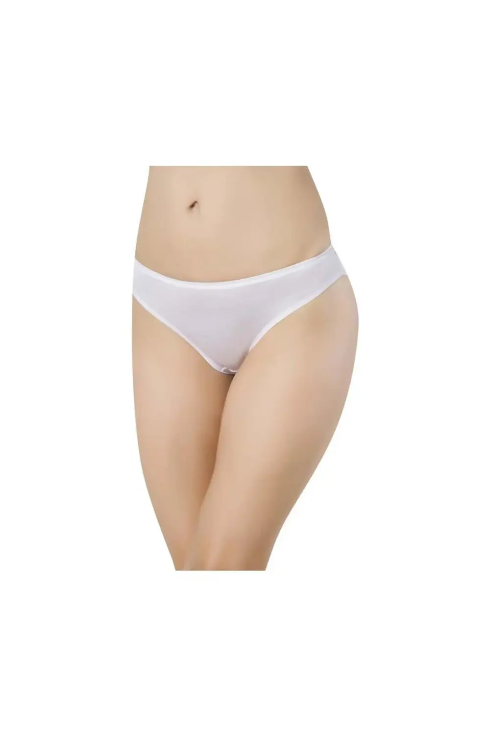 3443 Bikini Külot Tekli Beyaz Beden L