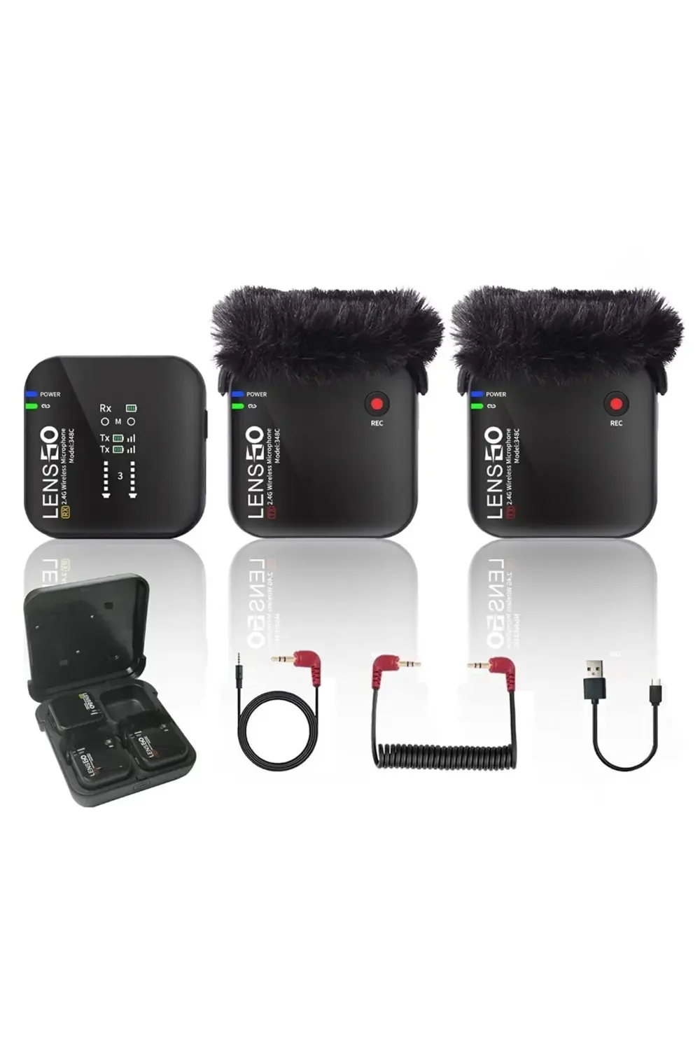 348C 1V2 Kablosuz İkili Yaka Mikrofonu