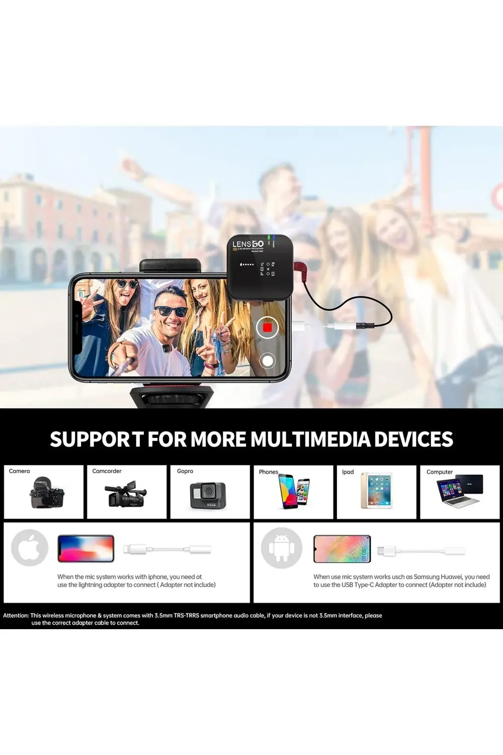 348C 1V2 Kablosuz İkili Yaka Mikrofonu