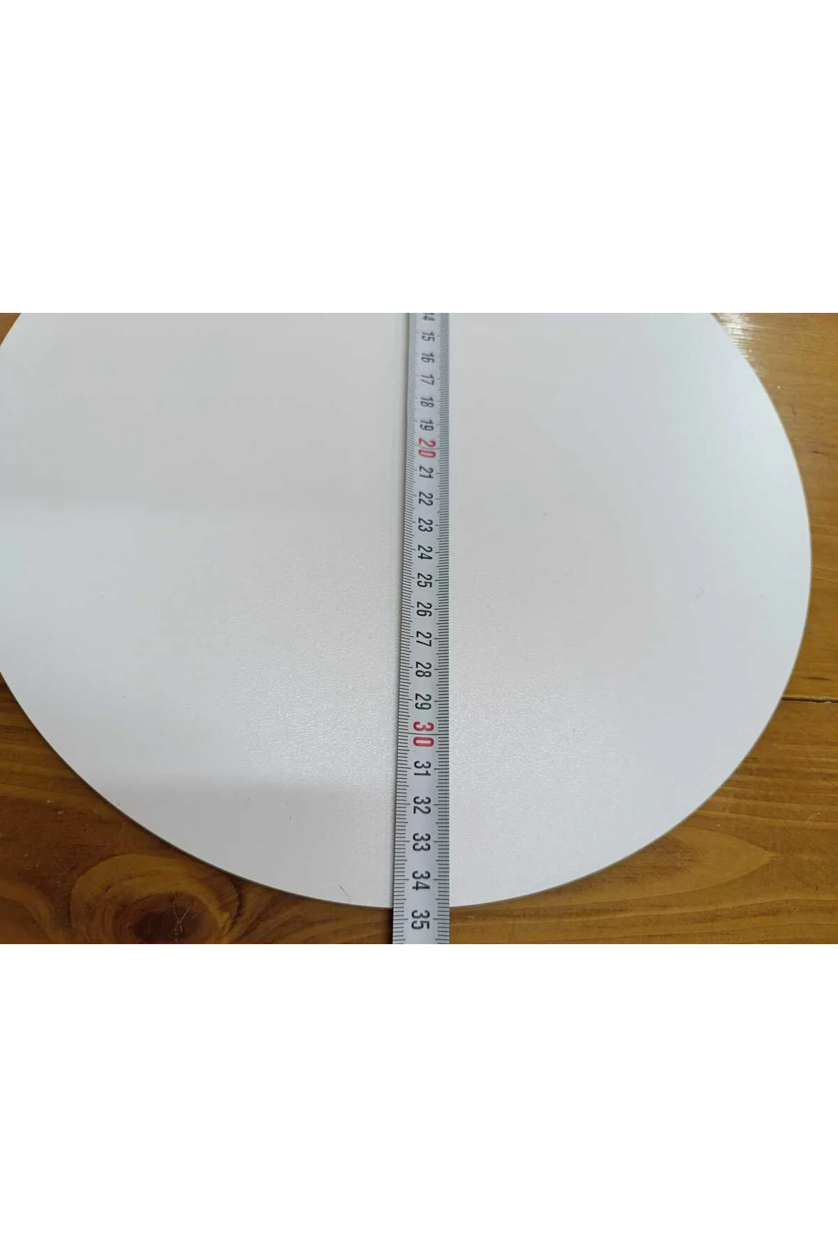 35 Cm Yuvarlak Beyaz Pasta Altlığı ve Çok Amaçlı Dekoratif MDF Pa