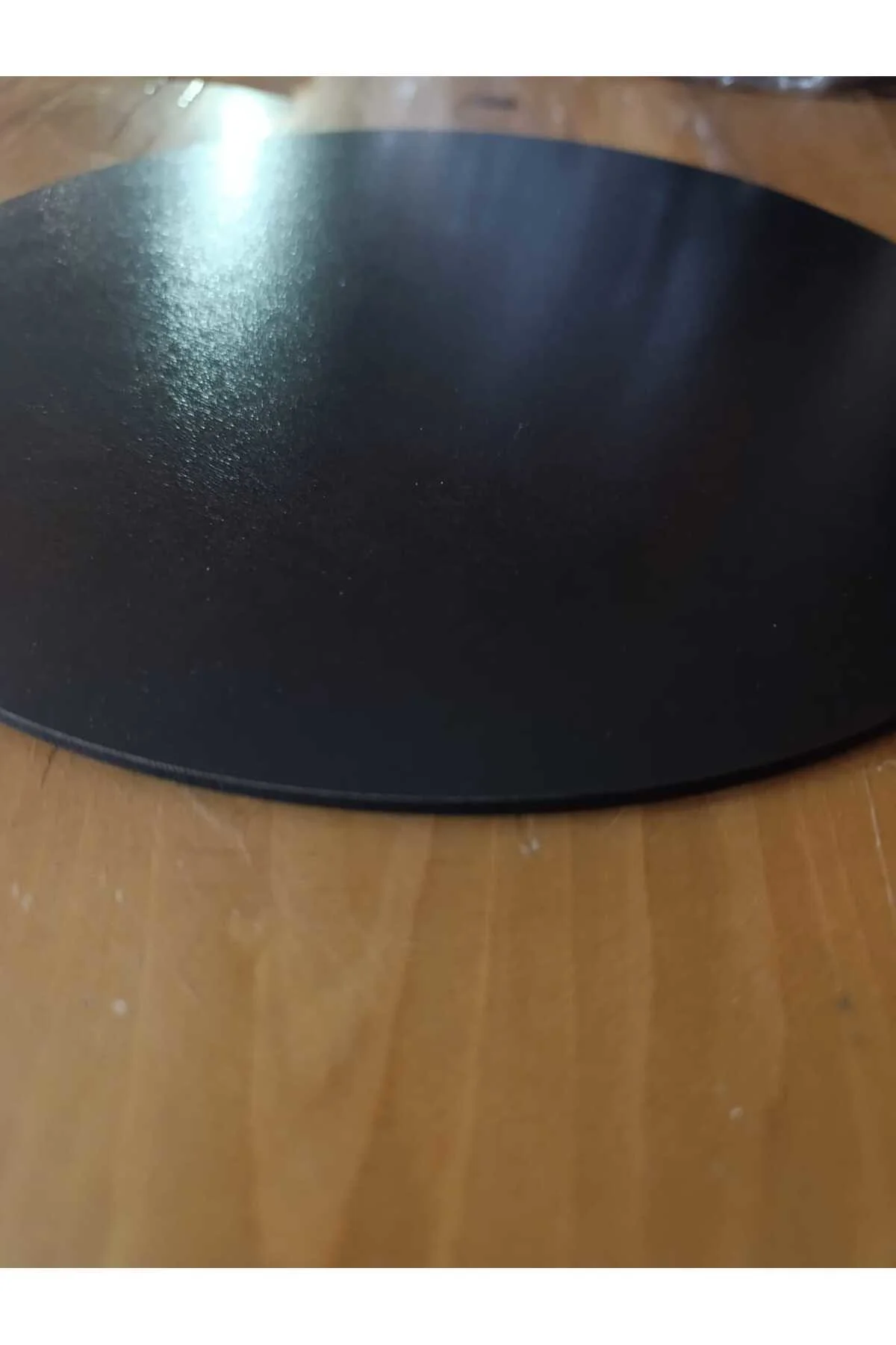 35 Cm Yuvarlak Siyah Çok Amaçlı Dekoratif MDF Panel ve Pasta Altl