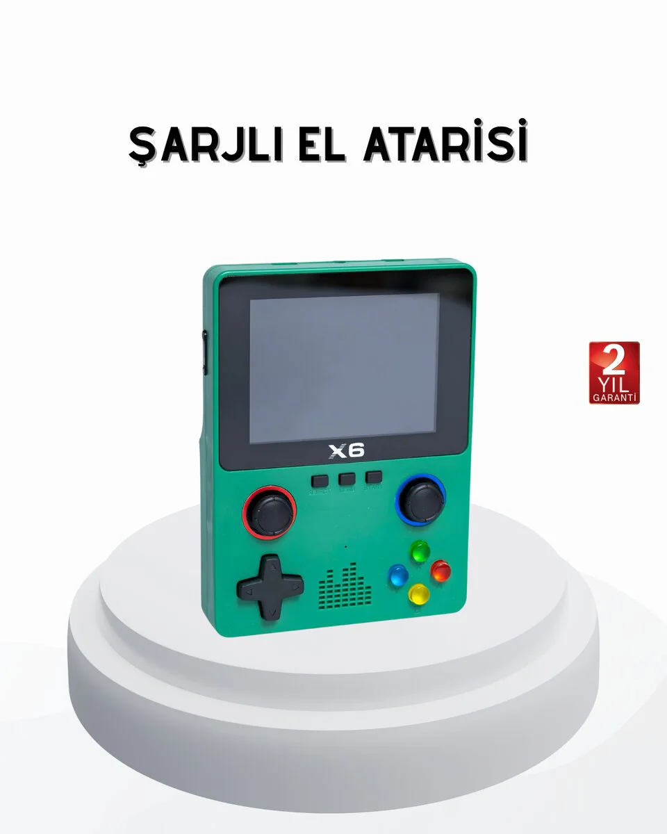 3.5 İnç IPS Ekranlı Taşınabilir Oyun Konsolu Ergonomik Çift Tetik