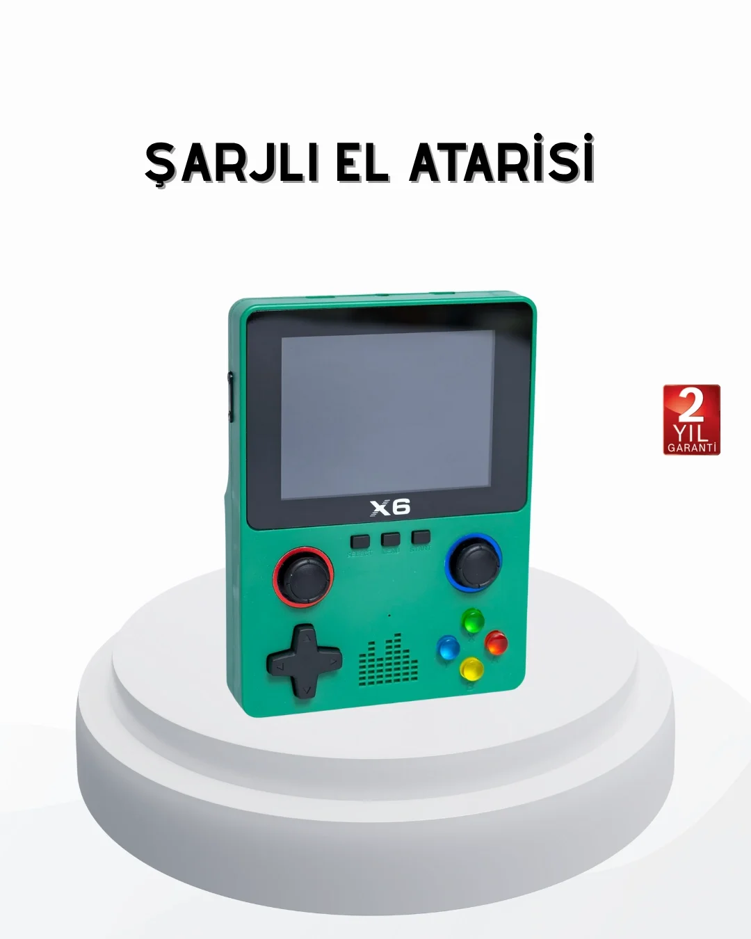 3.5 İnç IPS Ekranlı Taşınabilir Oyun Konsolu Ergonomik Çift Tetik