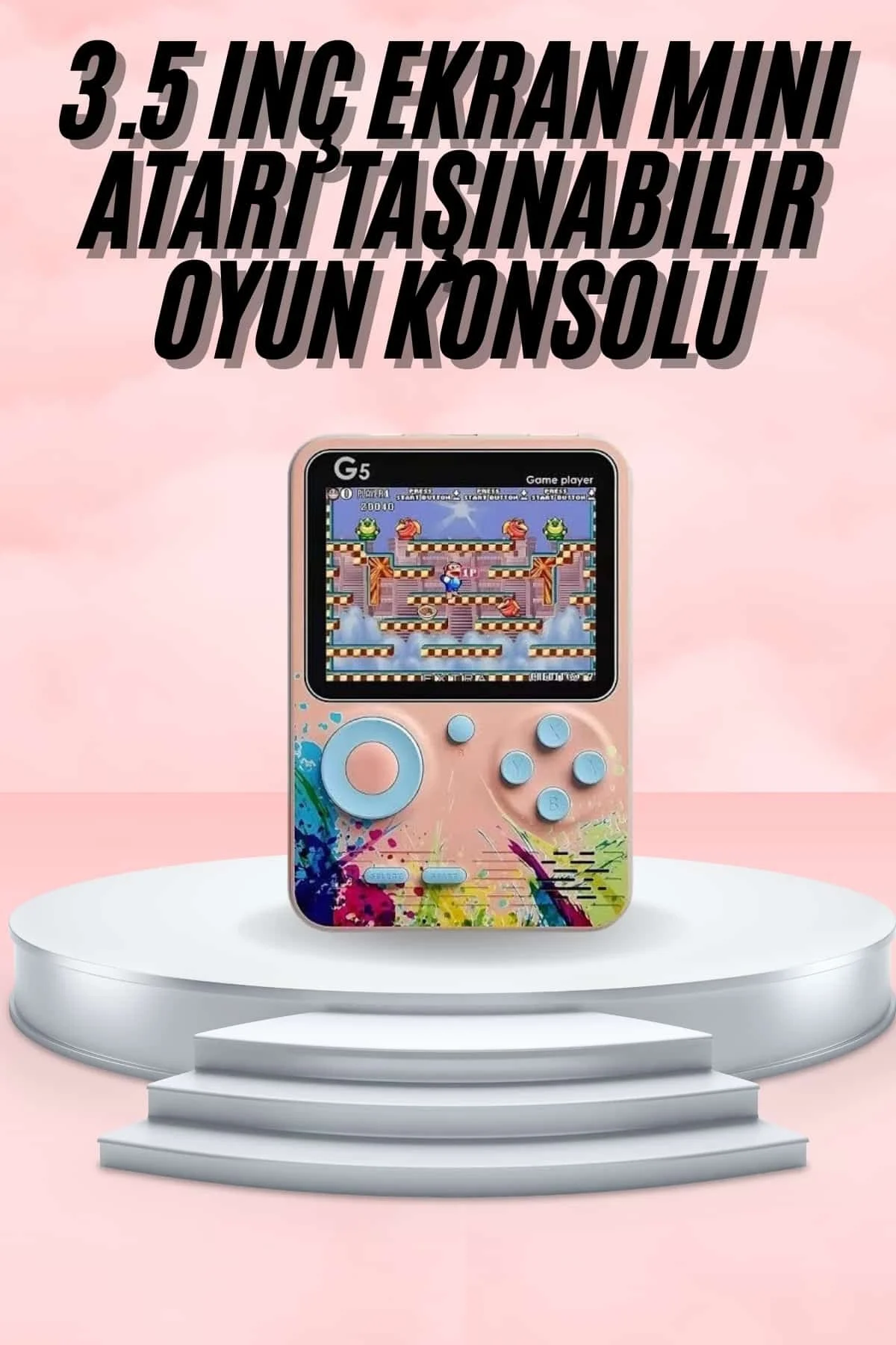 3.5 İnç Klasik Retro LCD Ekran 500 Oyunlu Oyun Konsolu Taşınabilir Fiyatı, Yorumları ve Özellikleri
