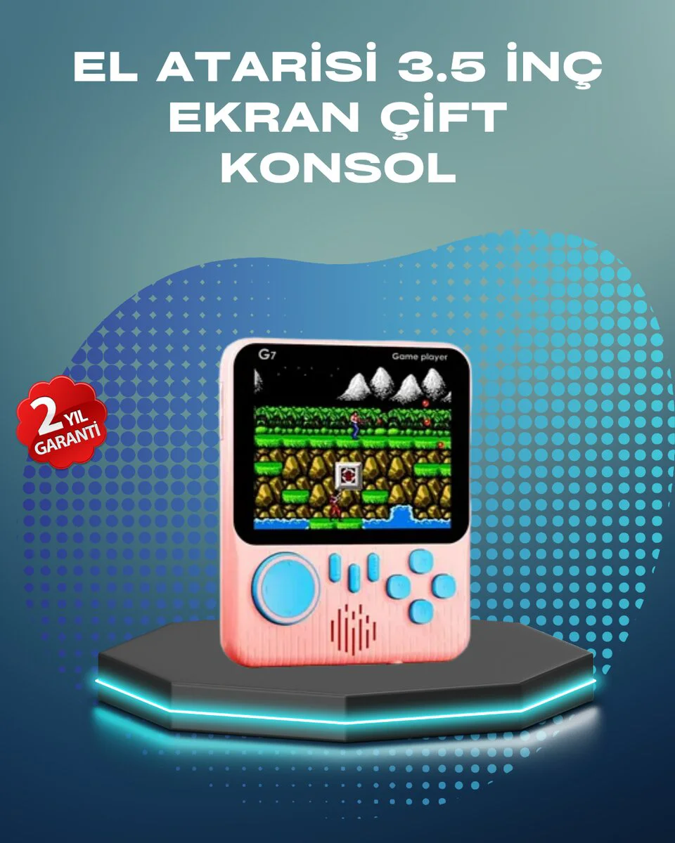 3.5 İnç LCD Ekranlı 666 Oyunlu Taşınabilir Retro Oyun Konsolu - Cep Dostu Retro Oyun Cihazı