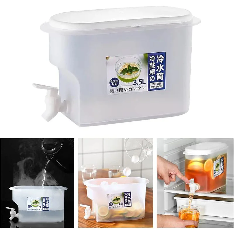 3.5 Litre Kapasiteli Buzdolabı Uyumlu Musluklu İçecek Sebili