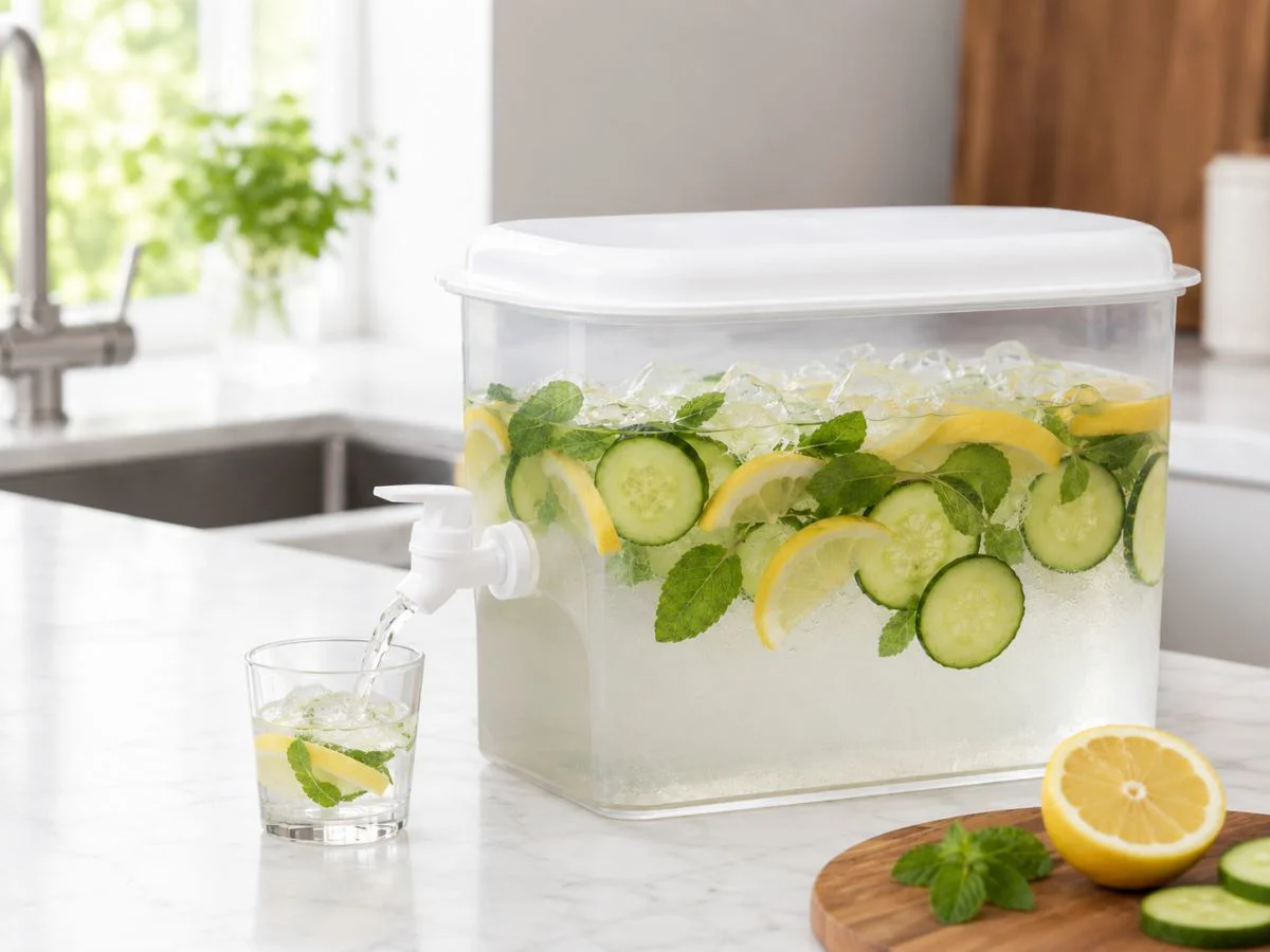 3.5 Litre Kapasiteli Buzdolabı Uyumlu Musluklu İçecek Sebili