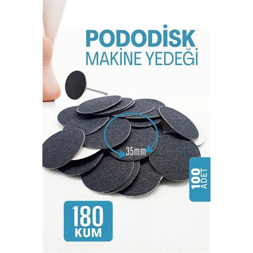 35 mm Pododisk - Nasır Sökücü Pedikür Makinesi Yedek Pedler 100 A 35 mm Pododisk - Nasır Sökücü Pedikür Makinesi Yedek Pedler 100 A