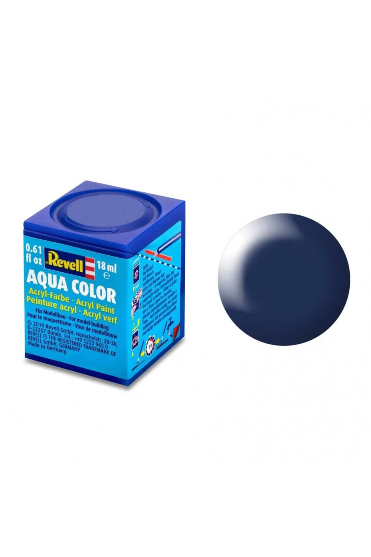 350 - Aqua Color Dark Blue - Silk Boya - 18 ml
