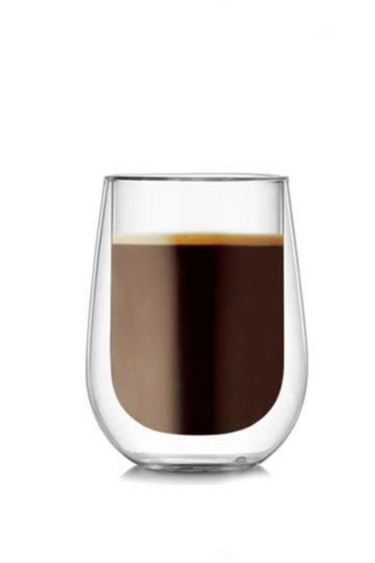 350 ml Çift Cidarlı Cam Şeffaf Bardak
