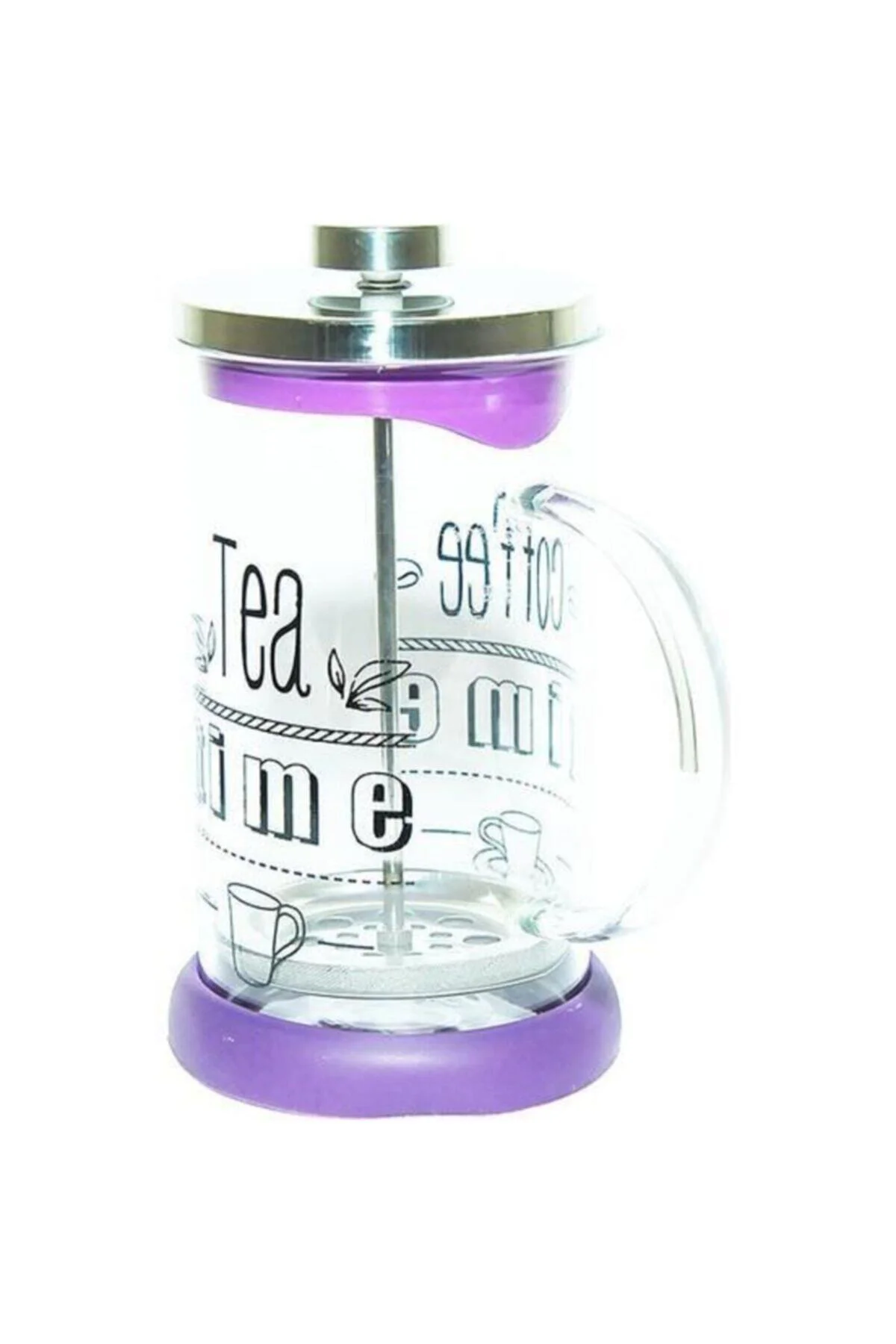 350 ml. French Press Bitki Çayı Demliği Mor