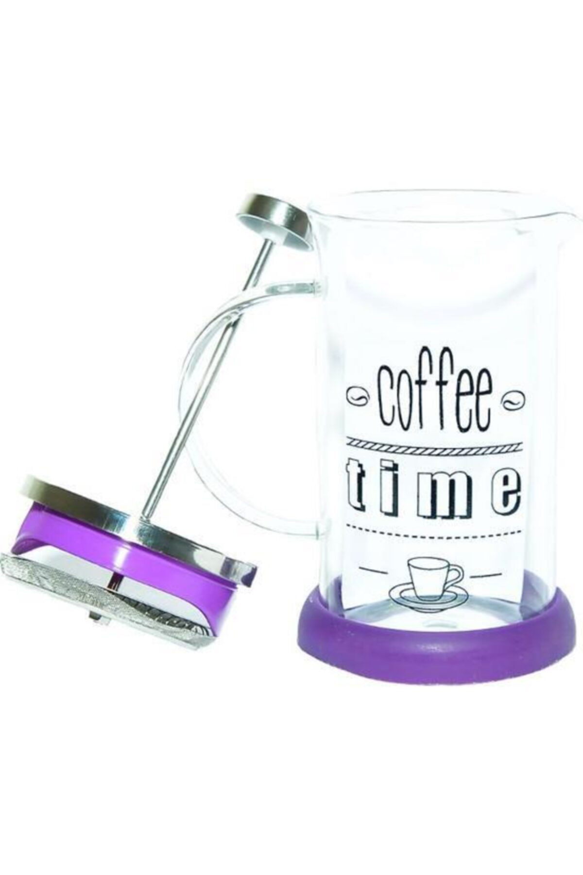 Yitian 350 Ml. French Press Bitki Çayı Demliği Mor