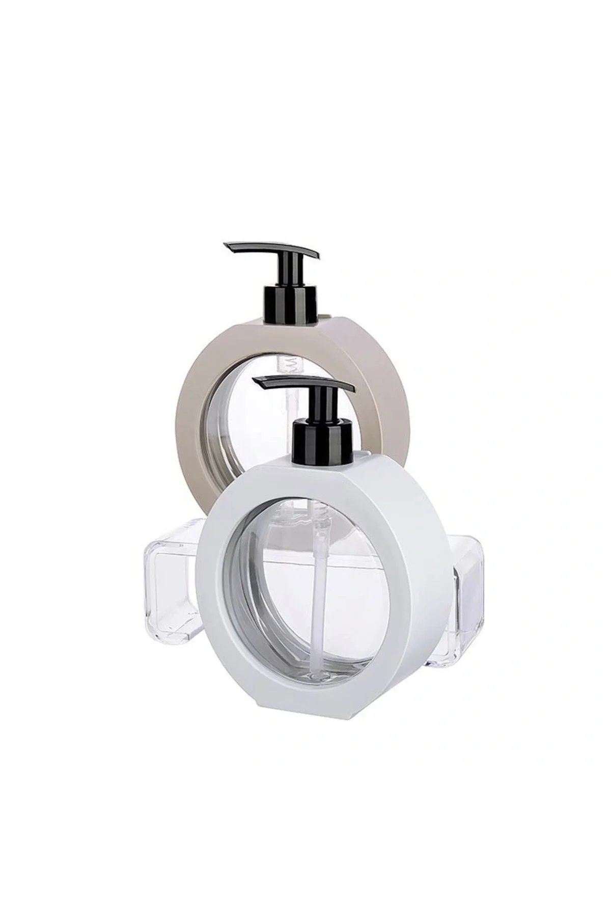 350 Ml Tezgah Üstü Oval Banyo Mutfak Sıvı Sabunluk Banyo Mutfak Bulaşık Lavabo Deterjanlık - Görsel 2