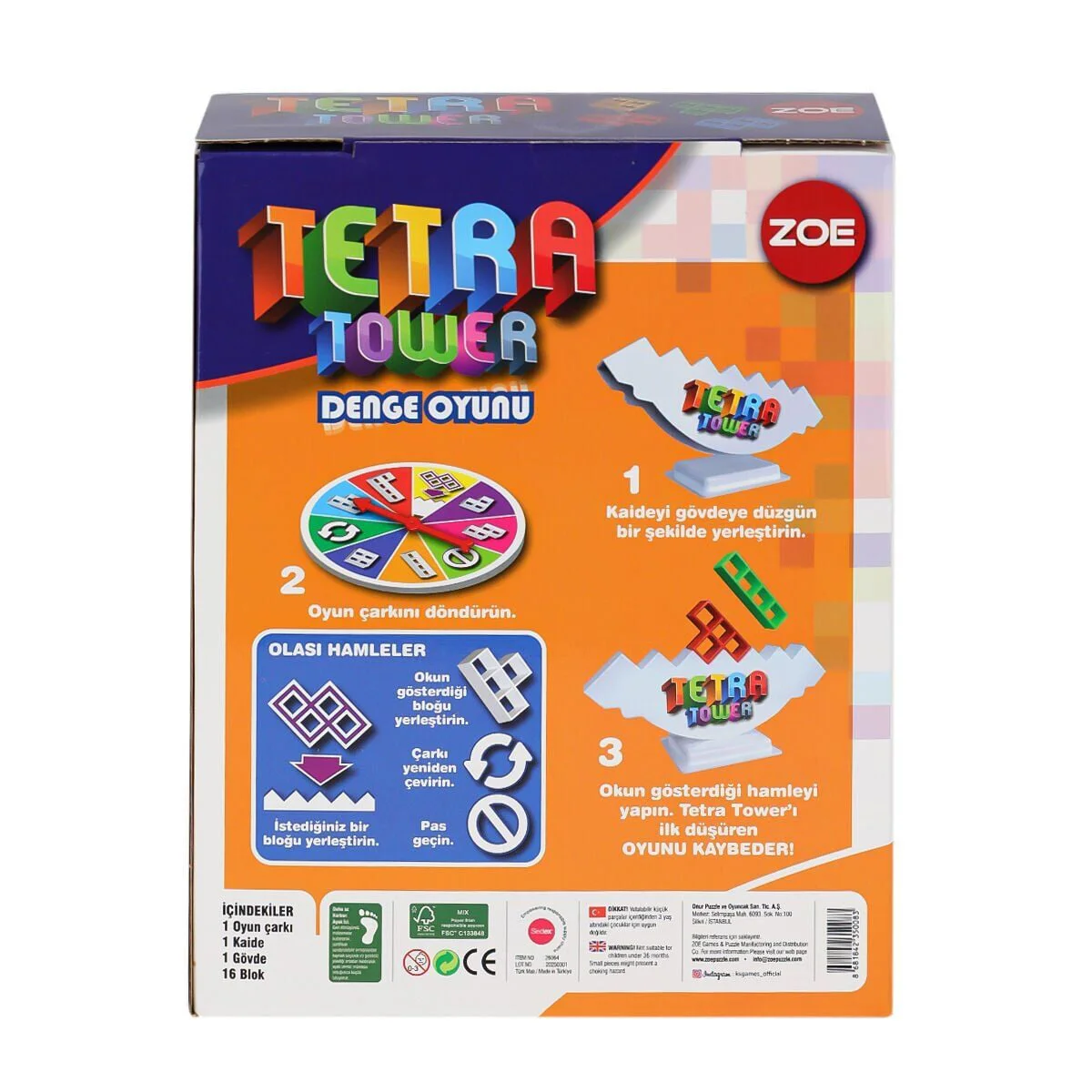 35008 Zoe Tetra Power Denge Oyunu -KS Game Fiyatı, Yorumları ve Özellikleri