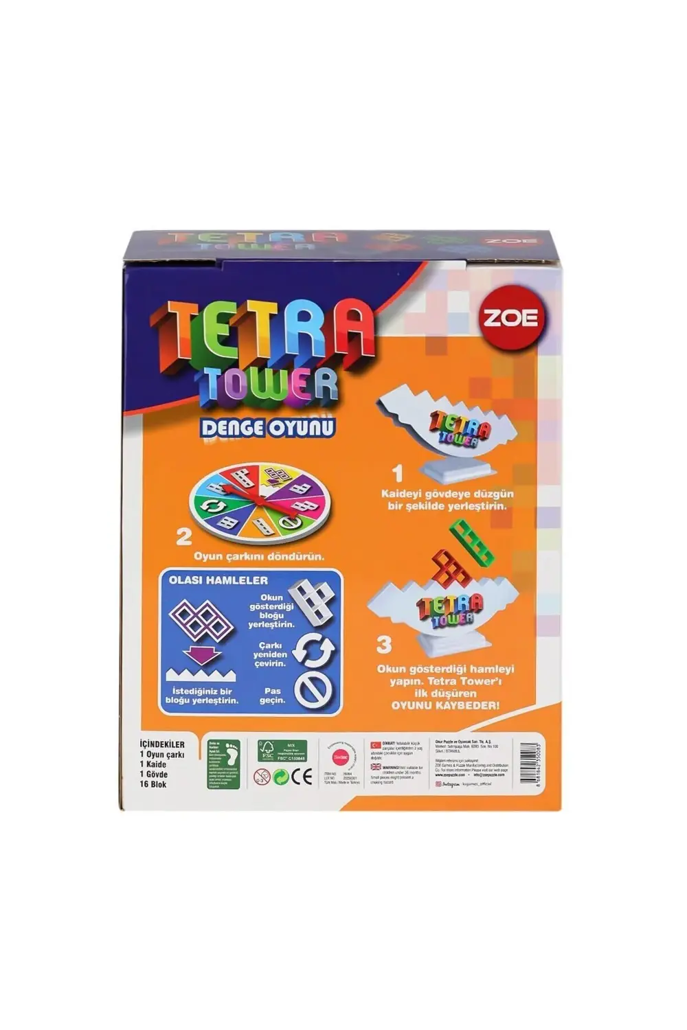 35008 Zoe Tetra Power Denge Oyunu -KS Game
