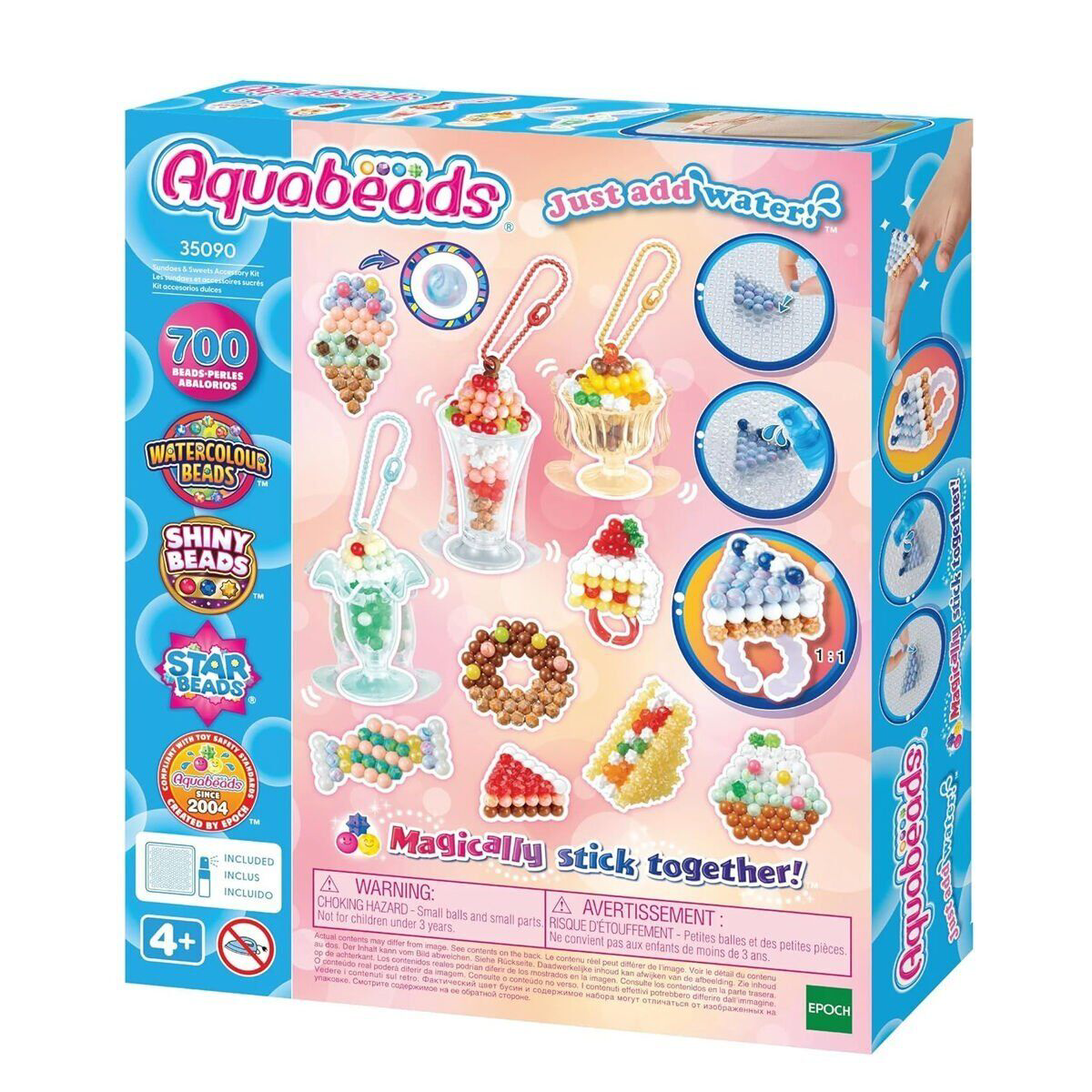 35090 AquaBeads Dondurma ve Tatlı Aksesuar Kiti - 700 parça +4 ya