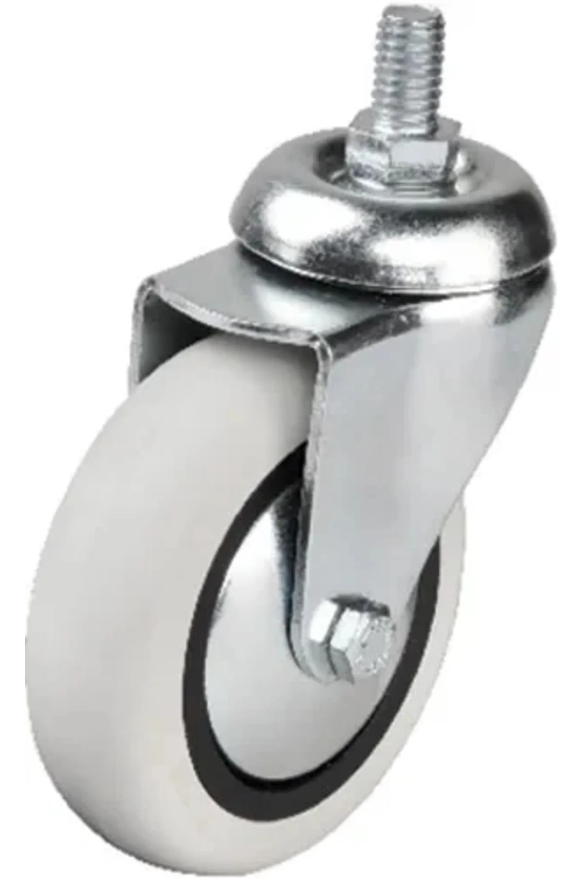 352 - 75x25 Mm Pvc Makaralı Vidalı Teker 4 Adet