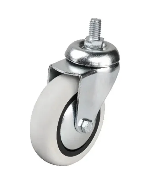 352 - 75x25 Mm Pvc Makaralı Vidalı Teker 4 Adet