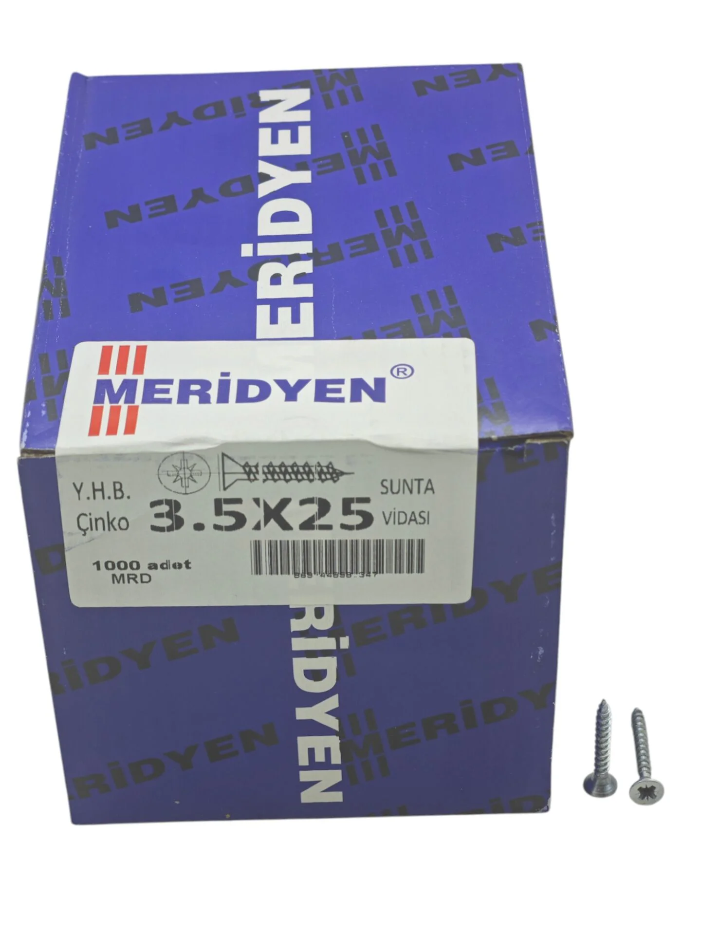 3525   Meridyen YHB Çinko 3.5*25mm Sunta Vidası 1000li