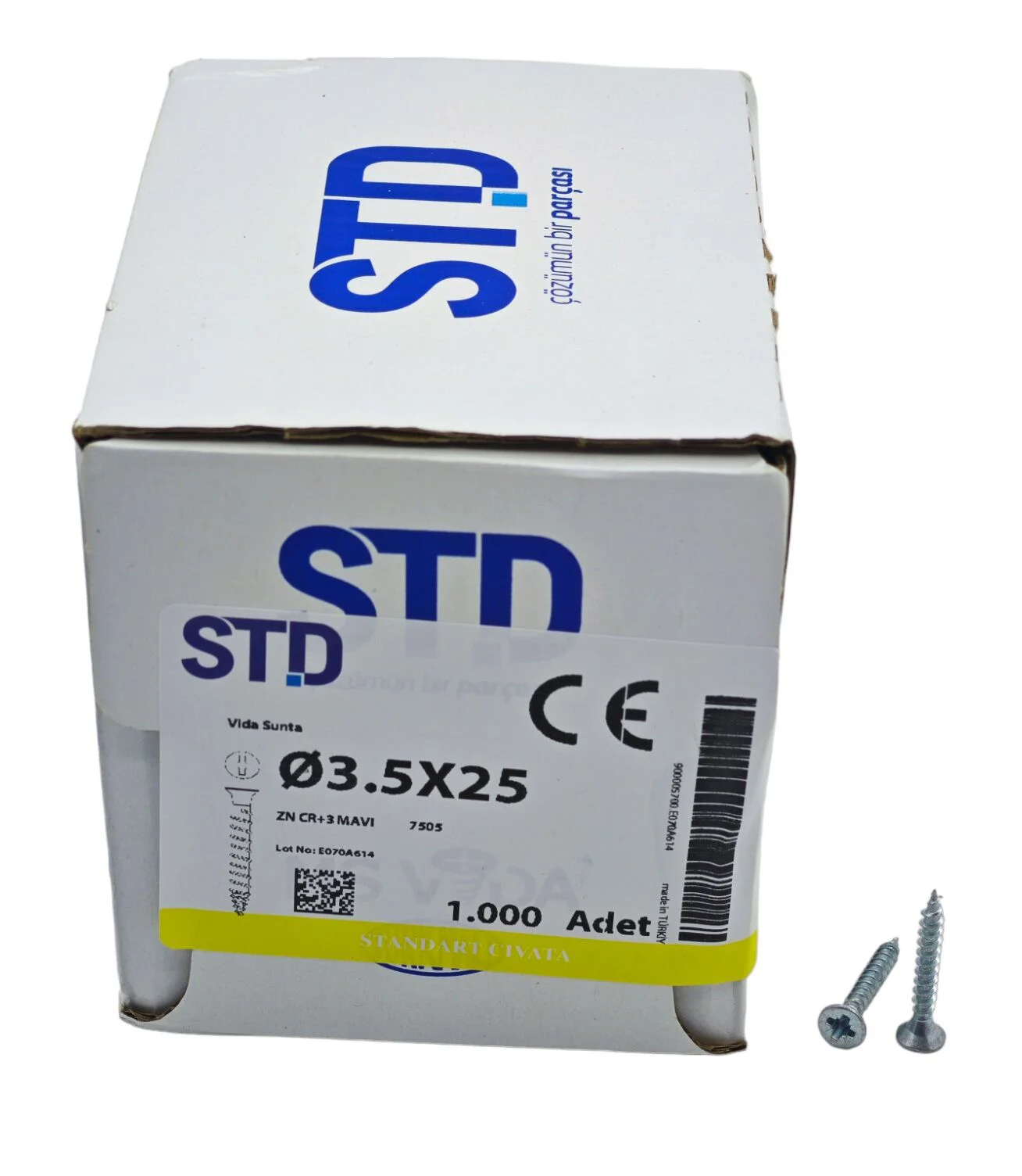 3525   STD 3.5*25mm Sunta Vidası 1000li Fiyatı, Yorumları ve Özellikleri