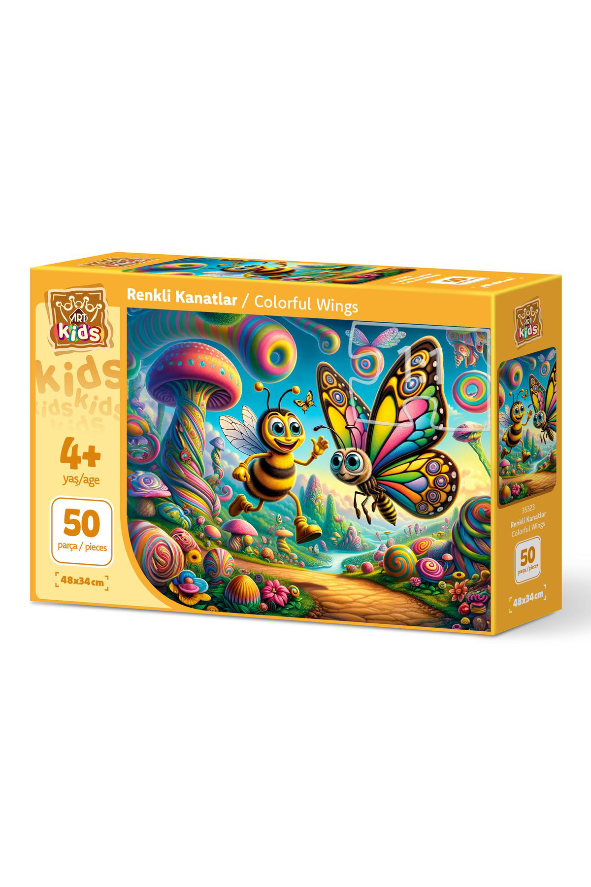 Art Puzzle 35323 Renkli Kanatlar 50 Parça Puzzle