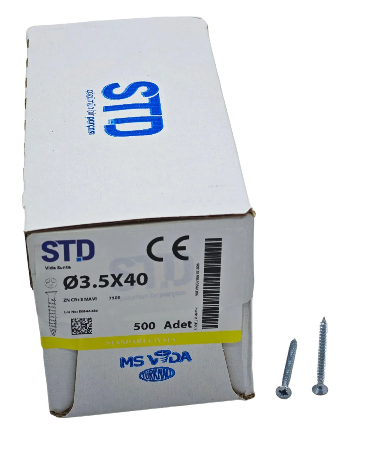 3540   STD 3.5*40mm Sunta Vidası 500lü