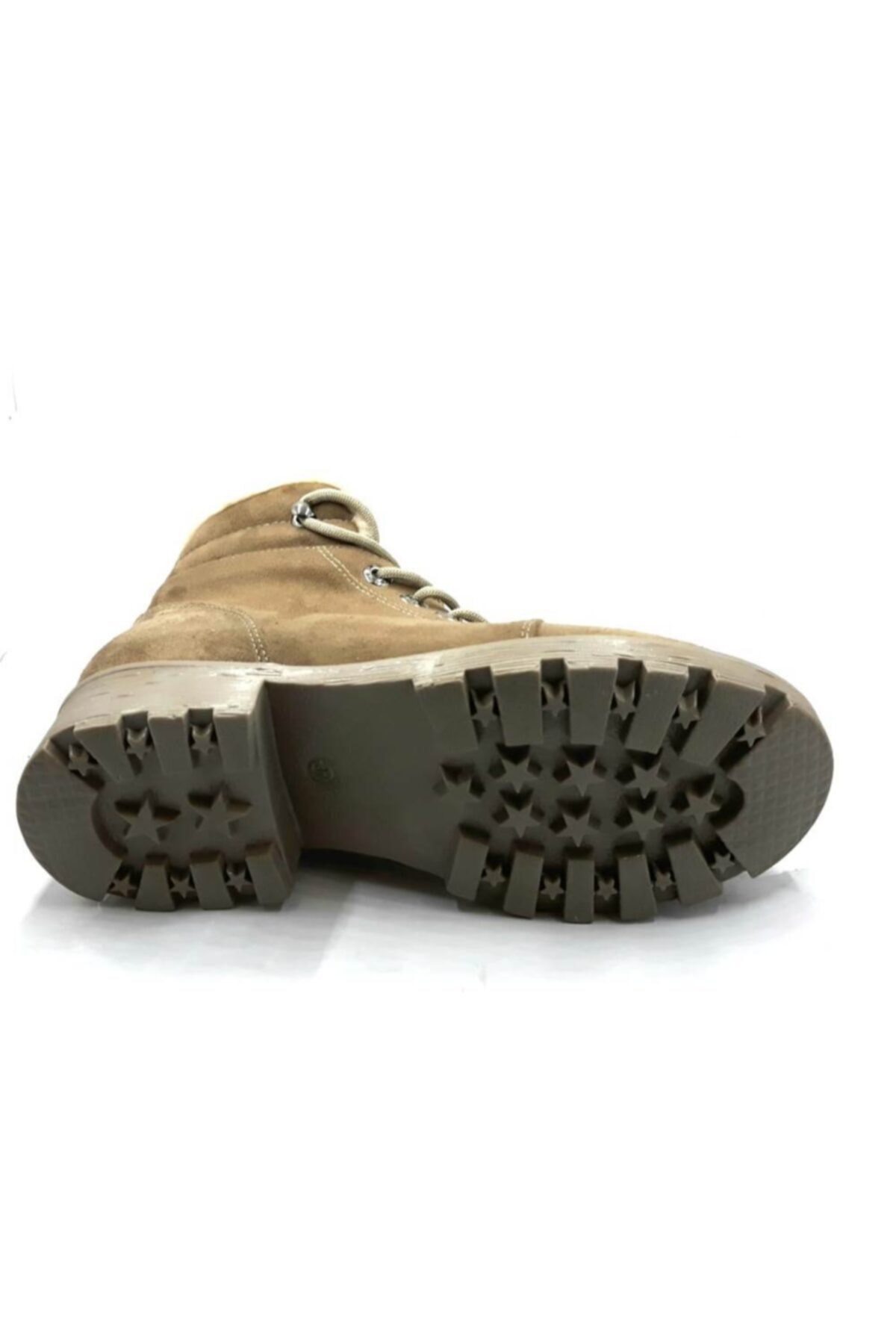 Punto 354043 Vizon Nubuk Kürklü Kadin Bağcikli Postal Bot