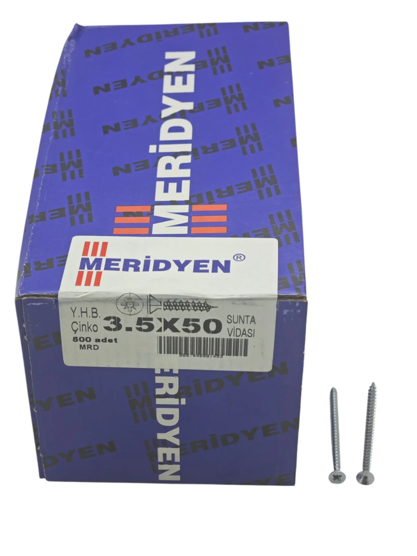 3550   Meridyen YHB Çinko 3.5*50mm Sunta Vidası 500lü