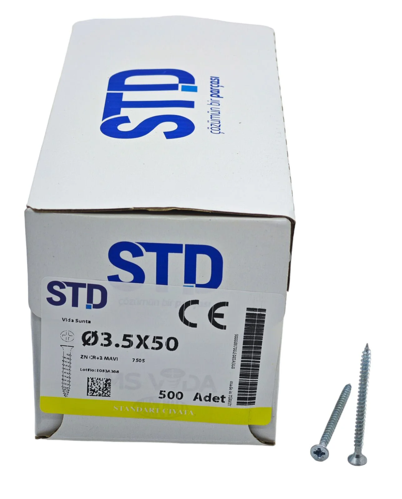 3550   STD 3.5*50mm Sunta Vidası 500lü