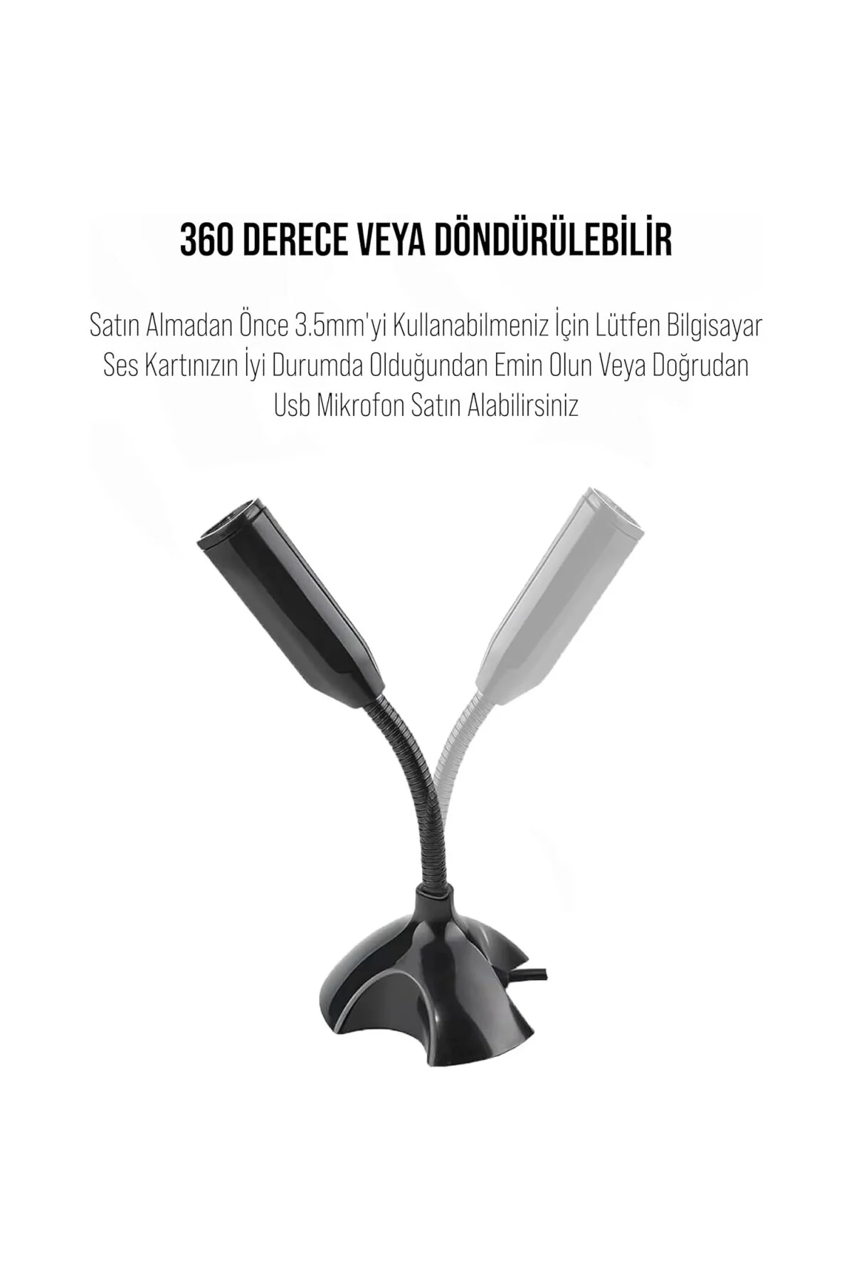 3,5mm Aux Girişli PC Tablet Mikrofonu (MC-6)